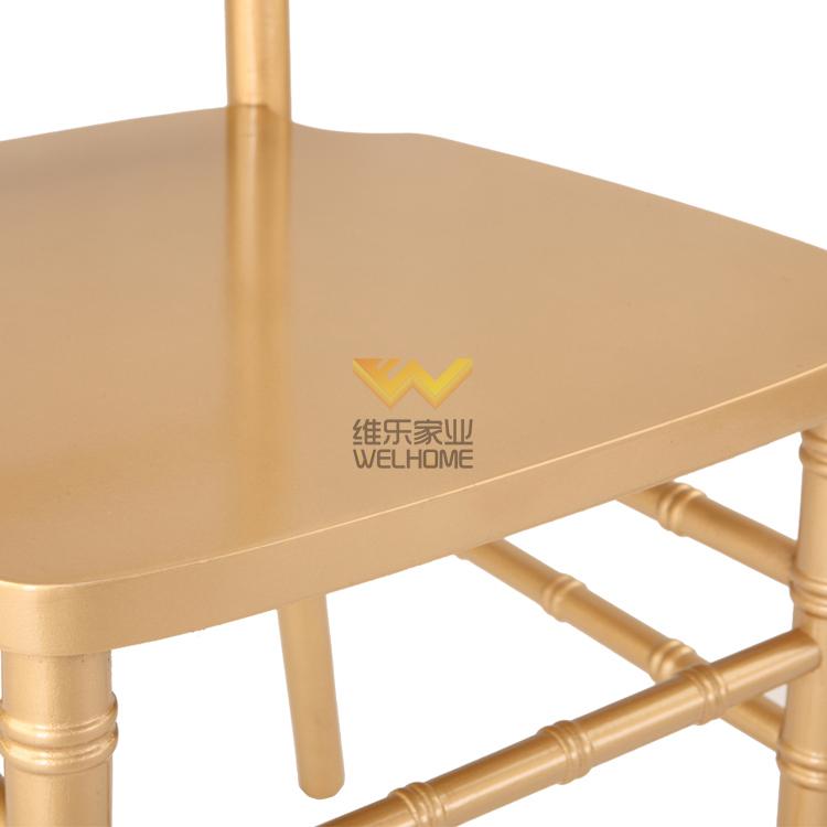 hotsale solid wood gold color chiavari chair for wedding rental